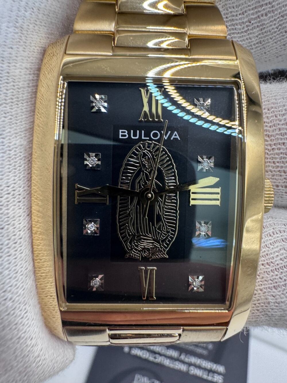 Bulova Classic Our Lady of Guadalupe Men's Watch 97D137 MSRP $425